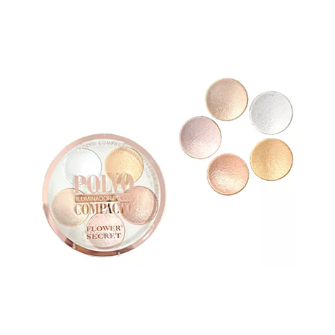 Polvo Iluminador Maquillaje 5 en 1 - Flower Secret-1