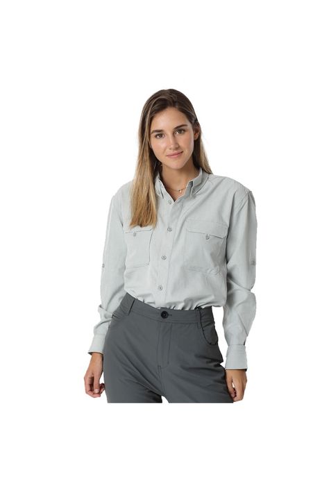 Camisa ORYX SERENGUETI Gris Mujer-0