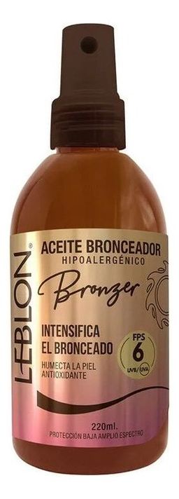Aceite Bronceador Bronzer Fps 6 | Leblon | 220 Ml-0