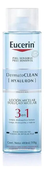 Eucerin Dermatoclean Micelar Limpiadora 3 En 1 X400 M-1