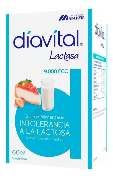 Diavital Lactasa 60 Comprimidos Sin Sabor-0