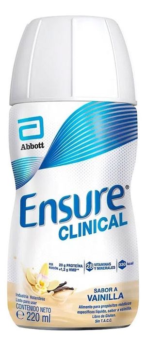 Ensure Clinical Bebible 220ml Vainilla Vitaminas Abbott-0