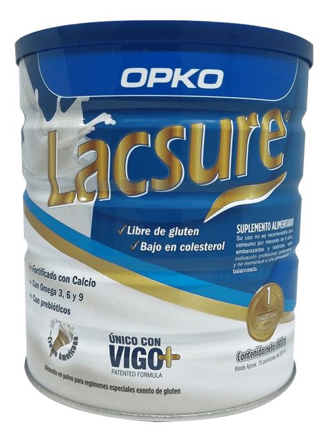 Lacsure Alimenticio En Polvo Sabor Vainilla 800 Grs-1