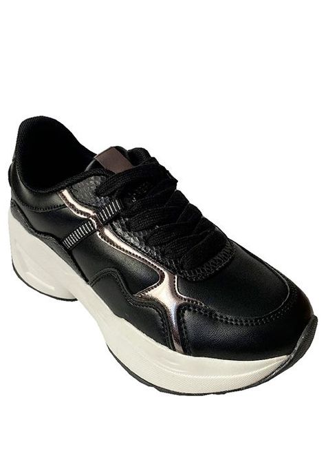 Zapatilla Ecocuero ZAY68 Negro-1