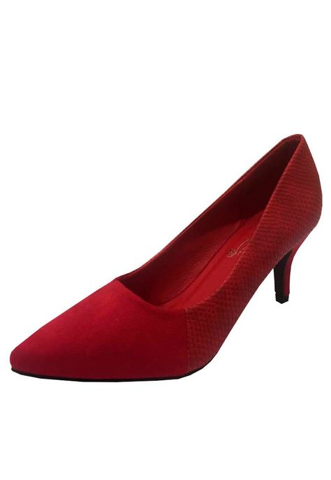 Zapato Reina Ecocuero ZAU30 Rojo-3