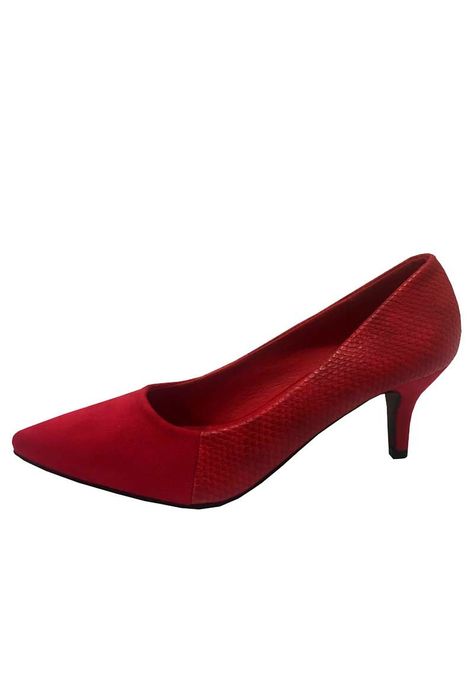 Zapato Reina Ecocuero ZAU30 Rojo-4