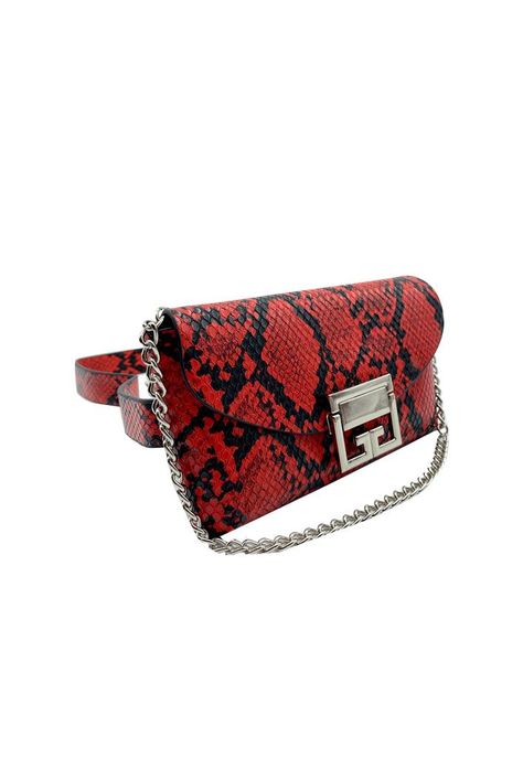 Cartera de fiesta Ecocuero Rojo CRS87-1