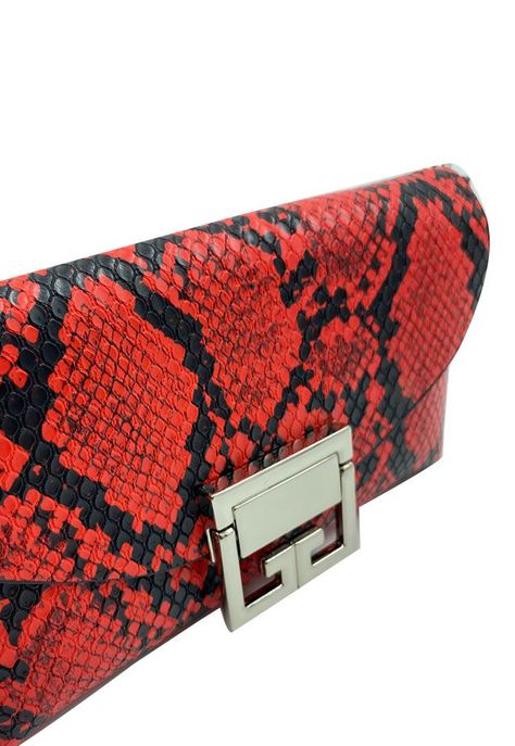Cartera de fiesta Ecocuero Rojo CRS87-3