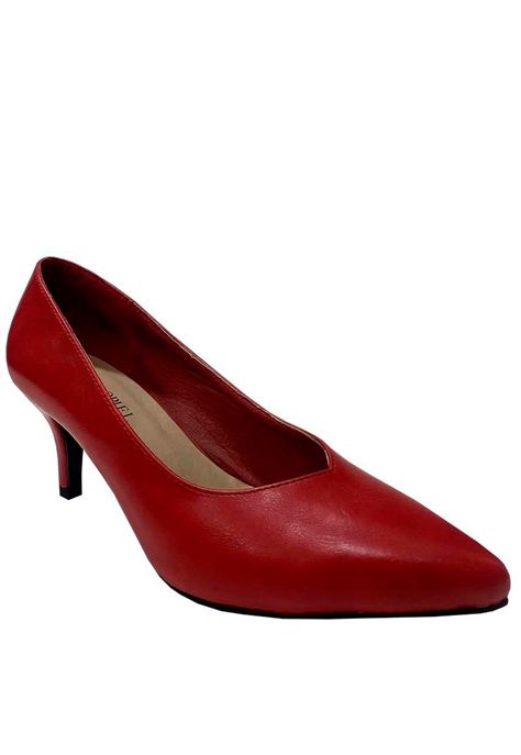 Zapato Reina Ecocuero ZAW50 Rojo-1