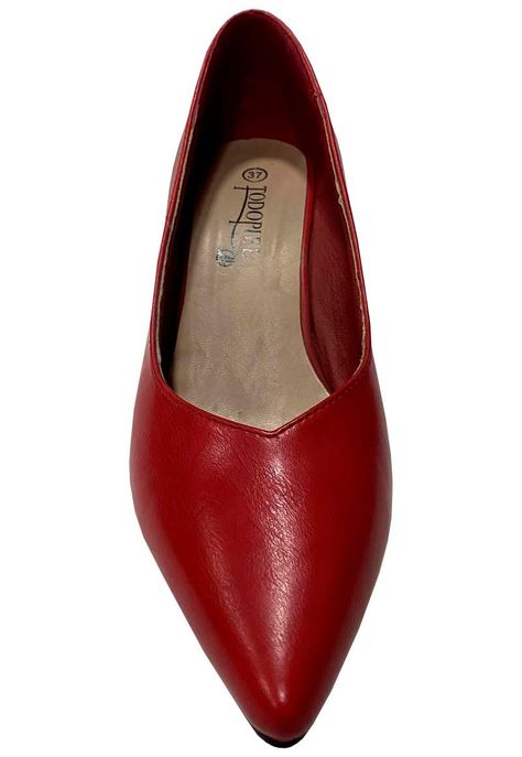 Zapato Reina Ecocuero ZAW50 Rojo-2