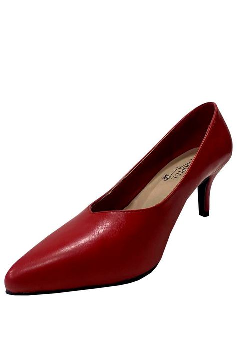 Zapato Reina Ecocuero ZAW50 Rojo-3