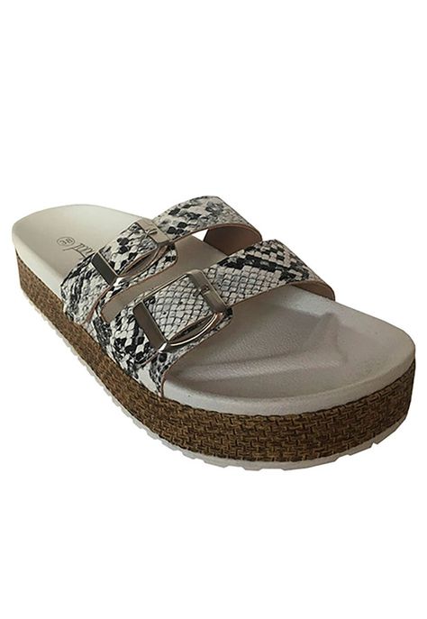 Sandalia Ecocuero ZAU77 Snake White-1