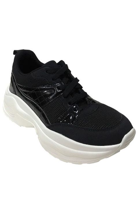 Zapatilla Ecocuero ZAY78 Negro-1