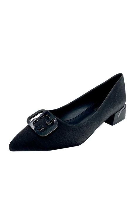Zapato de taco Ecocuero ZB011 Negro-3