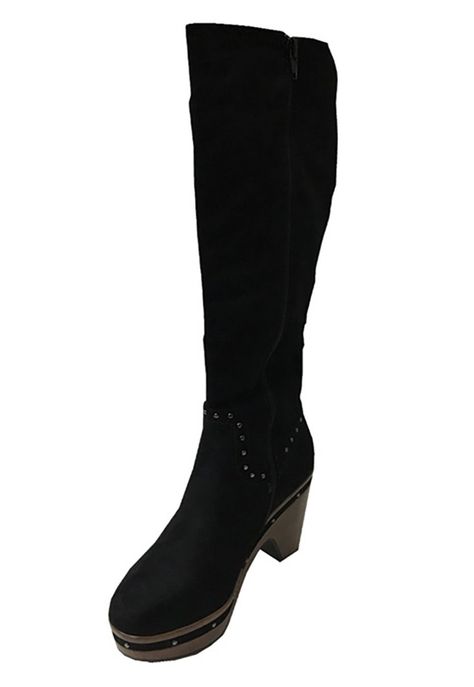 Bota Gamuza Ecológica ZAW90 Negro-3