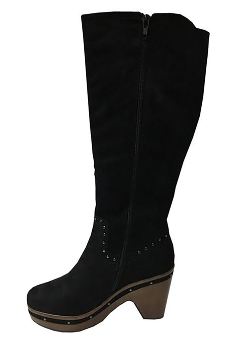Bota Gamuza Ecológica ZAW90 Negro-4