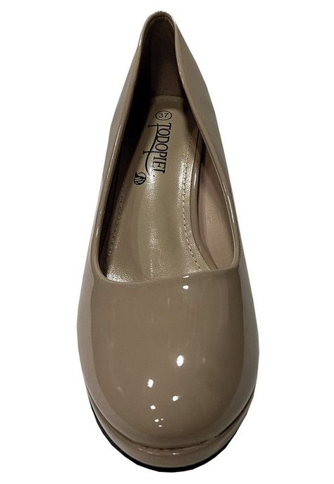Zapato Reina Ecocuero ZAU33 Beige-2