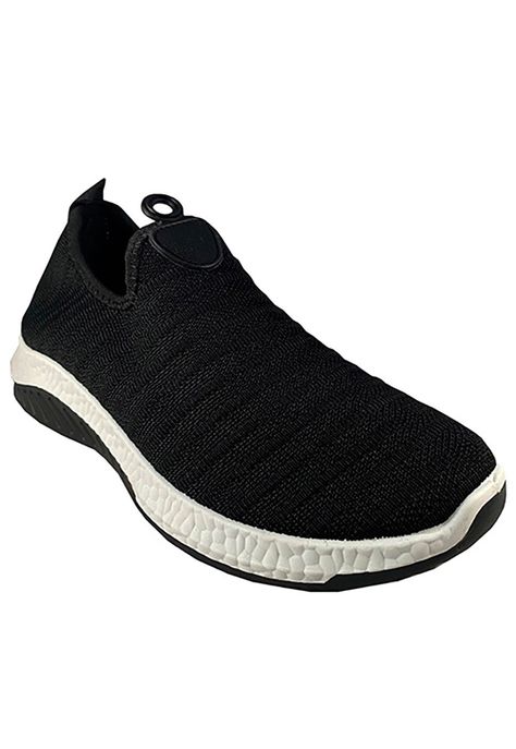 Zapatilla Ecocuero  ZAZ03 Negro-1