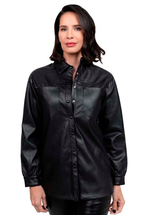 Camisa EcoCuero CHG61 Negro-0