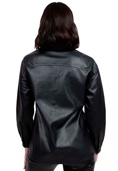Camisa EcoCuero CHG61 Negro-2