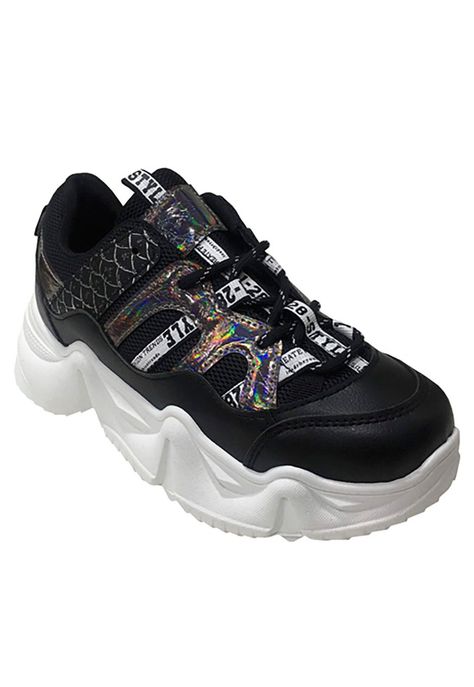 Zapatilla  Ecocuero ZAY14 Negro-1