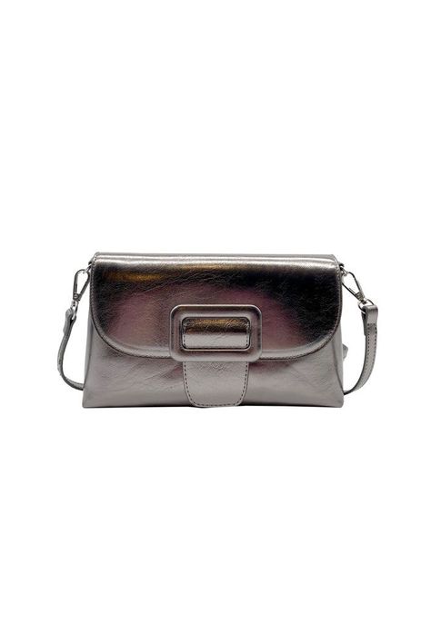 Cartera de fiesta Ecocuero Plata CRX34-0