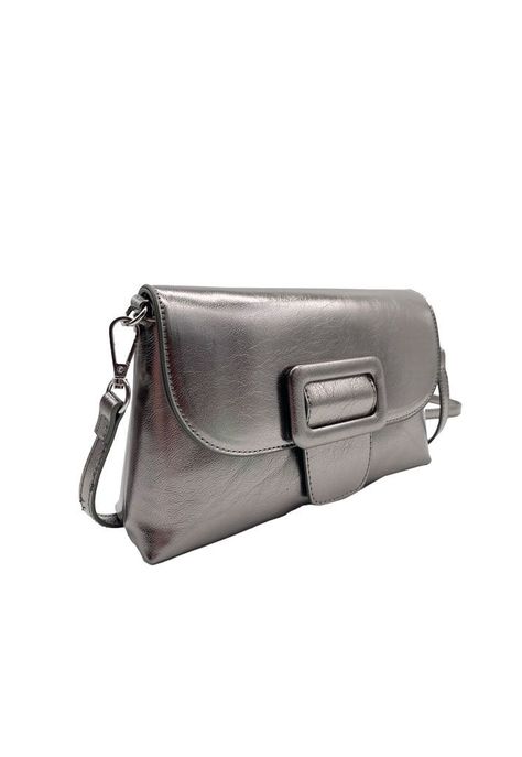 Cartera de fiesta Ecocuero Plata CRX34-1