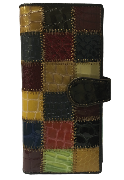 Billeteras Cuero BI368 Multicolor Cuadro-0