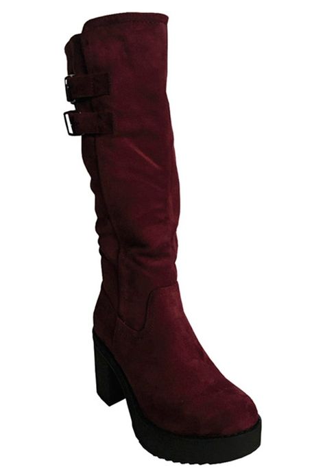 Bota Gamuza Ecológica ZAV26 Burdeo-1