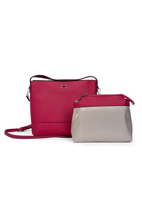 Cartera ecocuero CRU95 Fucsia-1