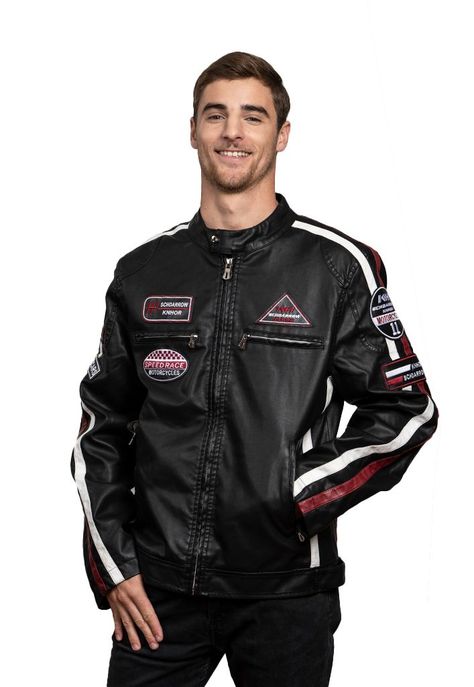 Chaqueta Ecocuero CHG22 Negro-0