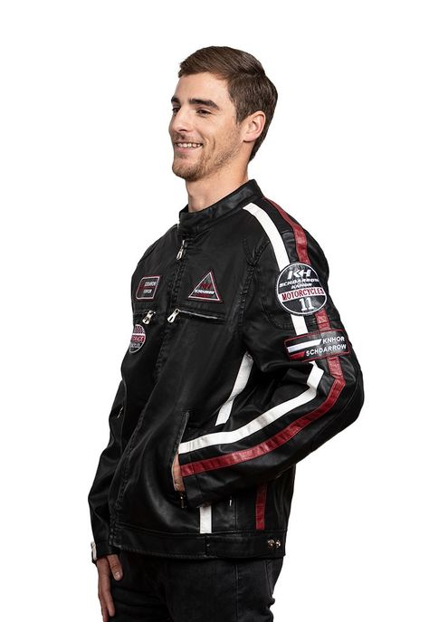 Chaqueta Ecocuero CHG22 Negro-1