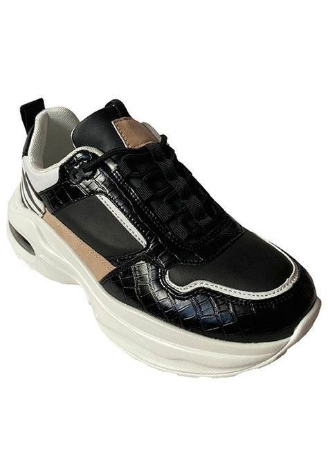 Zapatilla Ecocuero ZAY70 Negro-1