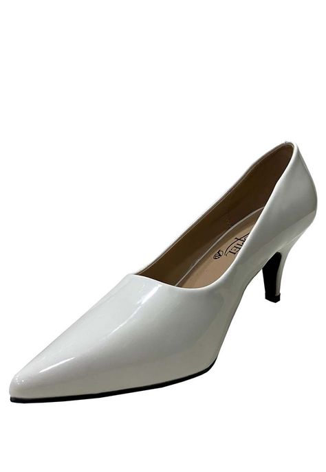 Zapato Reina Ecocuero ZAW42 Blanco-3