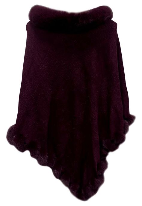 Poncho PO059 Burdeo-1