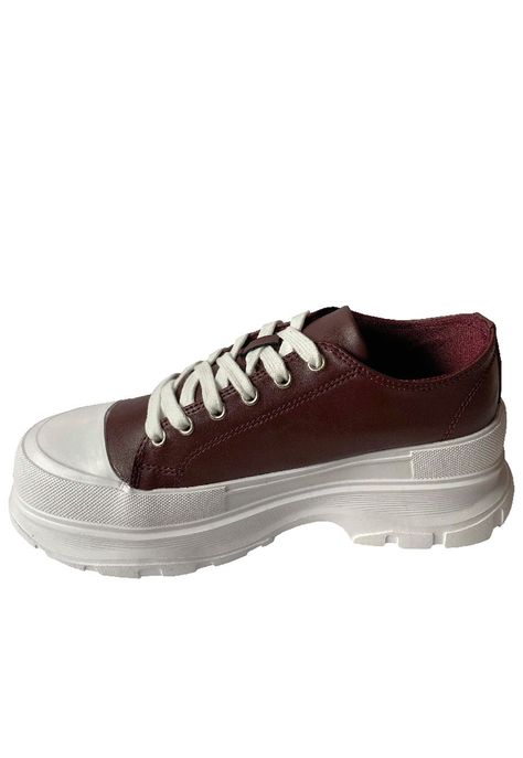 Zapatilla Ecocuero ZAY71 Burdeo-4