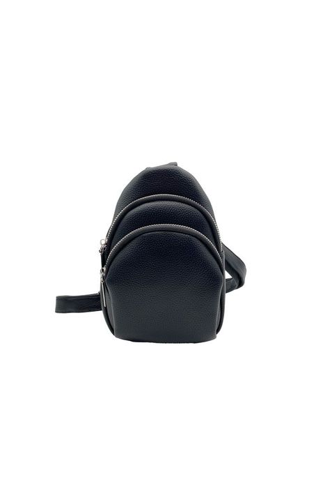 Bandolera Ecocuero Negro CRU36-0