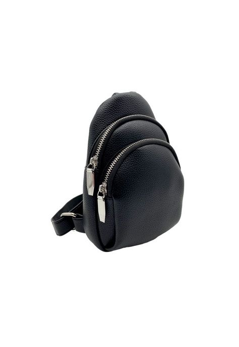 Bandolera Ecocuero Negro CRU36-2