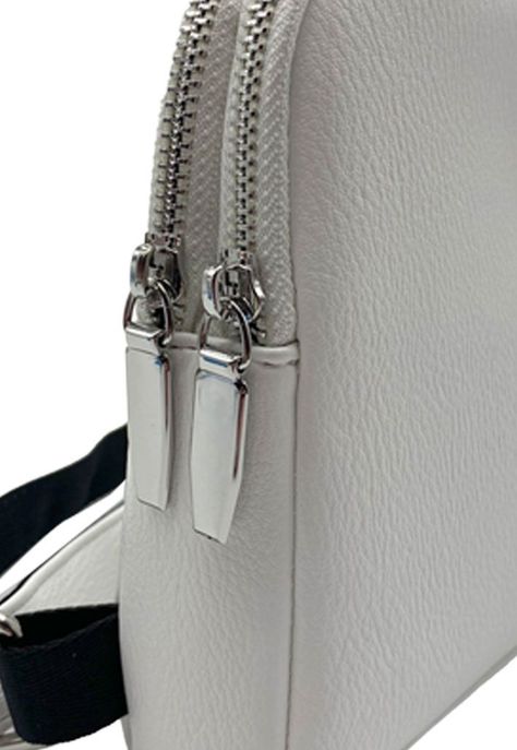 Bandolera Ecocuero Blanco CRU35-4