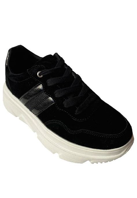 Zapatilla Ecocuero ZAY72 Negro-1
