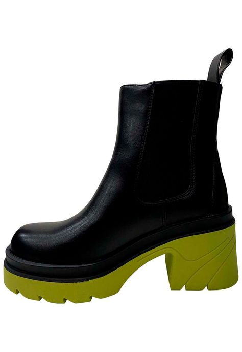 Botin Ecocuero ZAZ60 Negro Amarillo-4