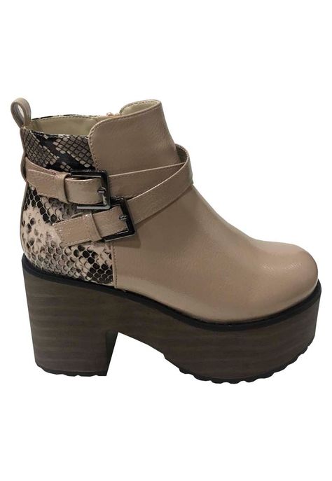 Botín Ecocuero  ZAX80 Beige-0