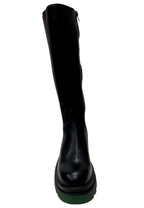 Bota Ecocuero ZAZ66 Negro Verde-2