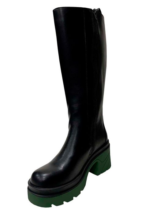 Bota Ecocuero ZAZ66 Negro Verde-3