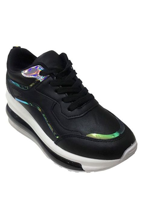Zapatilla Ecocuero ZAY13 Negro-1