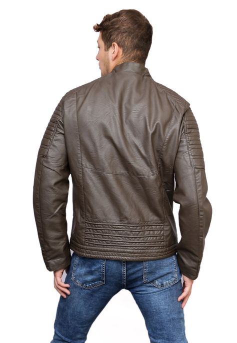 Chaqueta Ecocuero  CHF79 Café-2