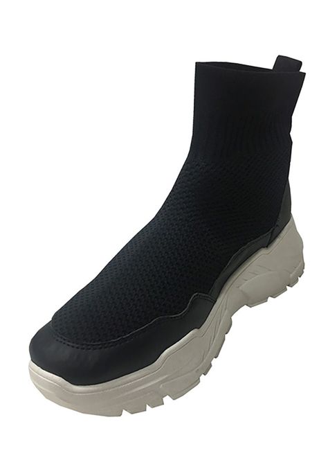 Zapatilla de Tela  ZAX12 Negro-3