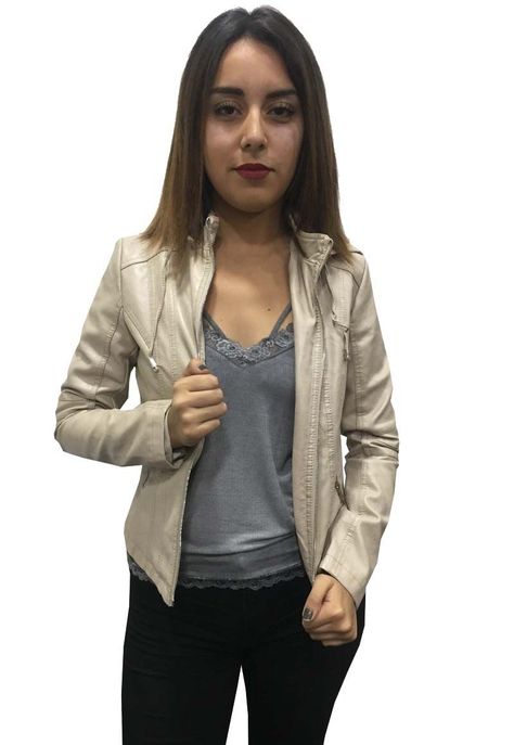 Chaqueta Ecocuero CHF48 Kaki-0