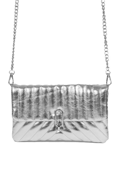 Cartera de fiesta CRX35 Plata Ecocuero-0