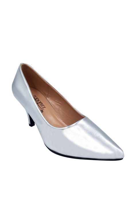 Zapato Reina Ecocuero ZAW42 Plata-1